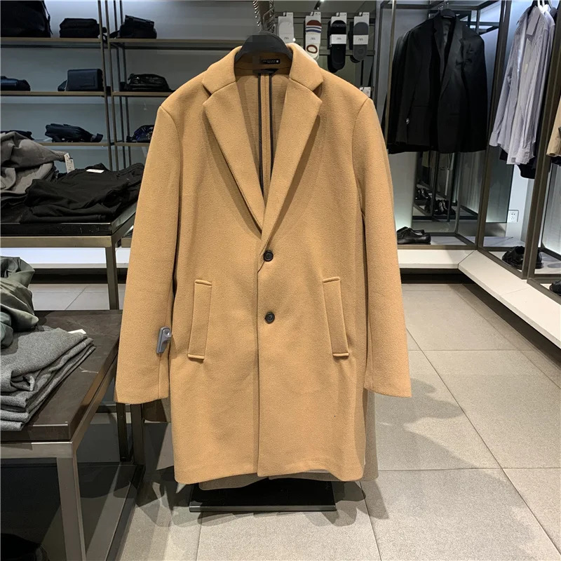 5070770 811 05070770811 stretch coat Mens Medium Length Coat Comfortable Elastic men clothing mens coats 241024