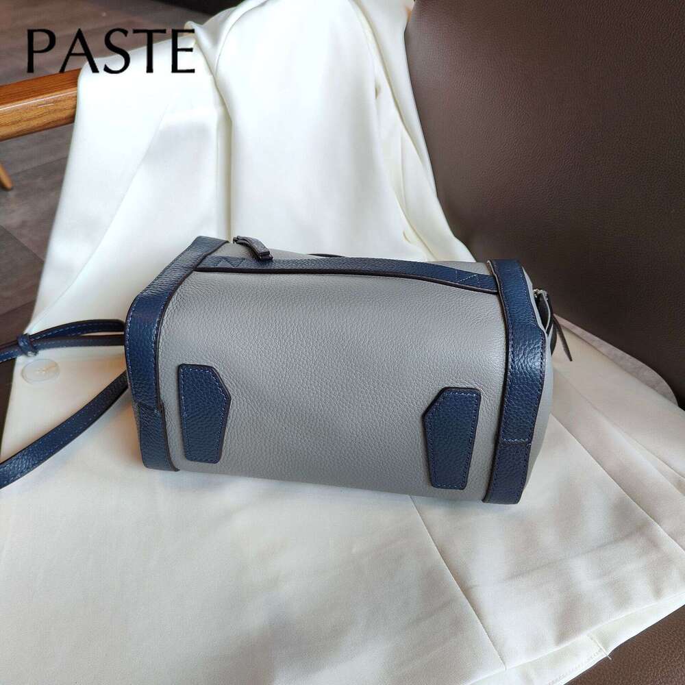 New Hit Color 2 Straps Flap Square Shoulder 100% Natural Cowhide Leather Women's Crossbody Bag High Quality Ladies Handbag