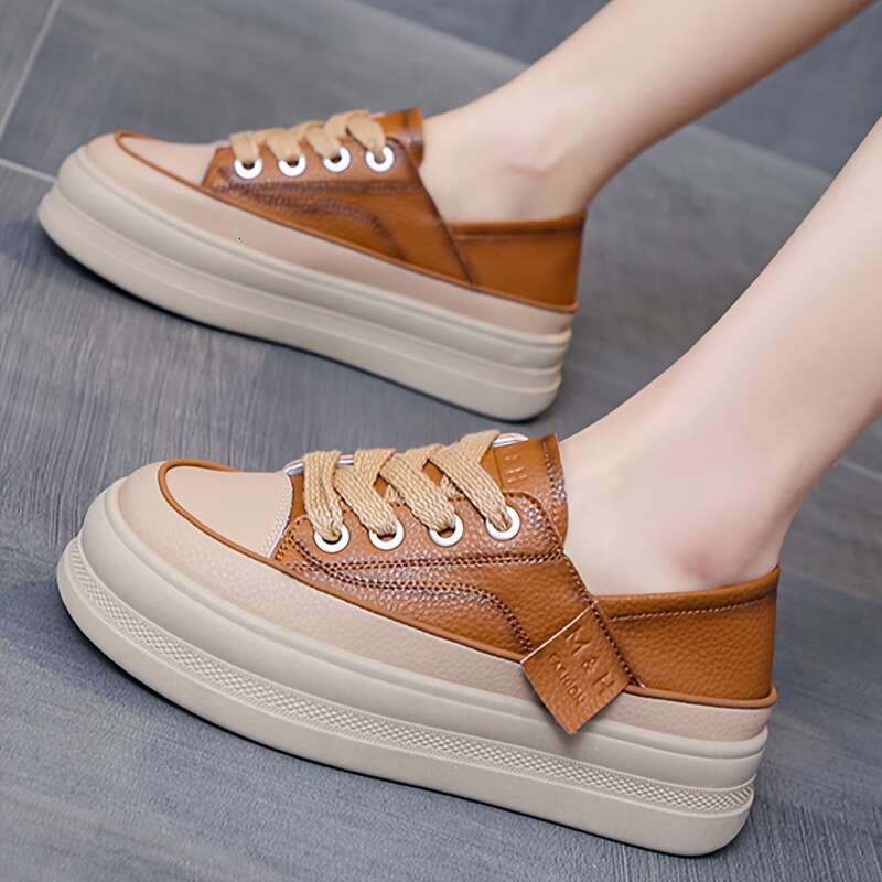 Stylish Women's Platform Sneakers for Daily Wear - Durable Thick Sole Running Shoes