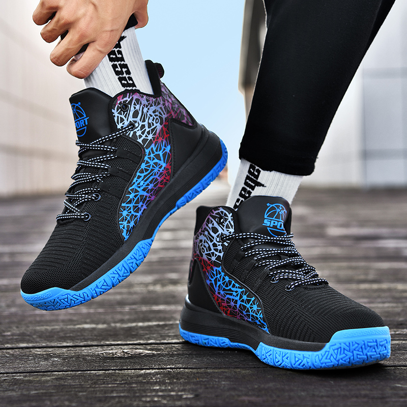 Basketball Shoes Kids Sneakers Breathable Mesh Men Shoes Student Fashion Anti Slip