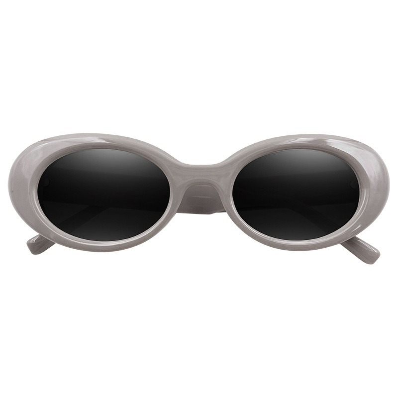 New Minimalist Cat Eye Oval Sunglasses for Both Men and Women Internet Celebrities Same Style Sunglasses for Street Photography Can Be Paired with OZ2