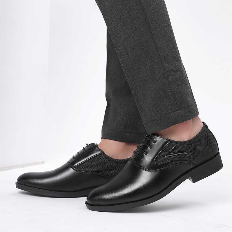 Men Dress Shoes New Mens Casual Shoes Versatile Business Dress Mens Casual Shoes Foot Wedding Shoes 241009