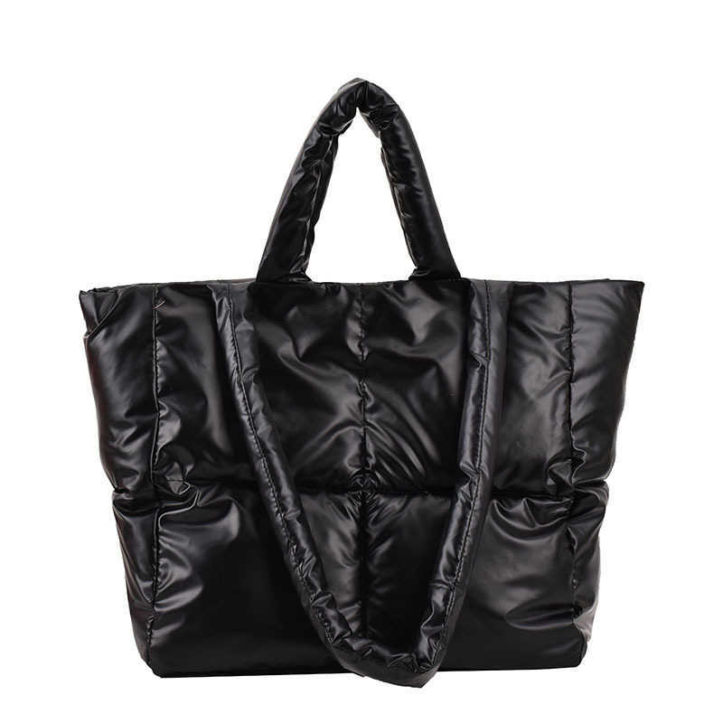 CMM Large Capacity Womens Crossbody Bag New Fashion Autumn Cotton Jacket Shoulder Bag Down Commuting Tote Bag