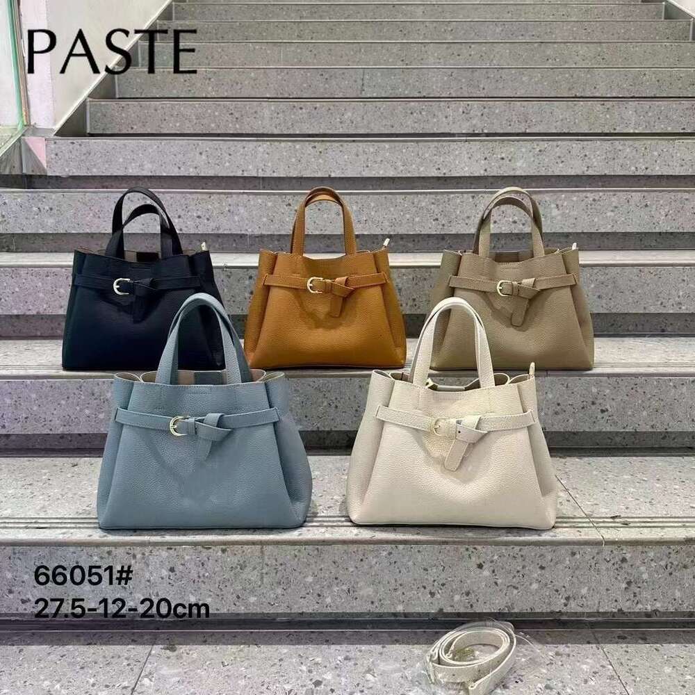 New Large Capacity SAFFIANO Tote Beige Color Natural Genuine Cow Leather Women Shoulder Bag Fashion Wedding Ladies Handbag