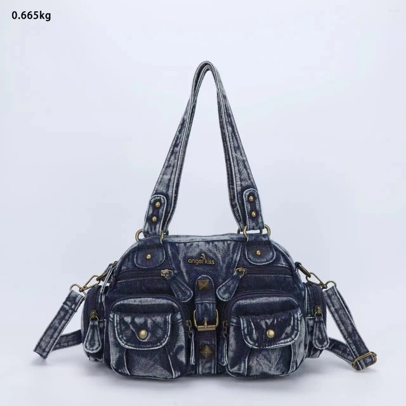 2025 NEW Hobo Angelkiss Women Handbags Satchel Top-handle Handbag Denim Shoulder Bag Dumpg Pack Give Gifts Bags Phone Money fashionable item
