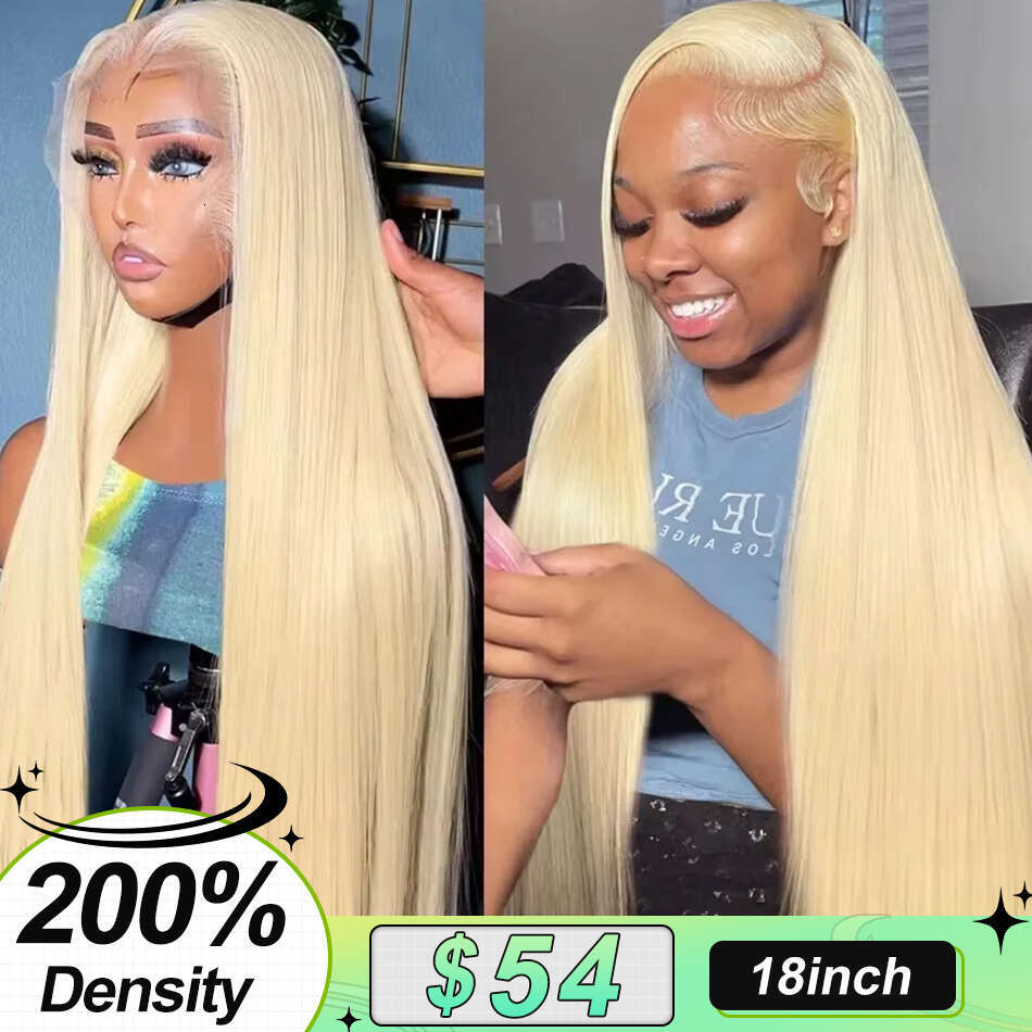 x transparent inch honey blonde straight density lace front human hair wigs brazilian for women