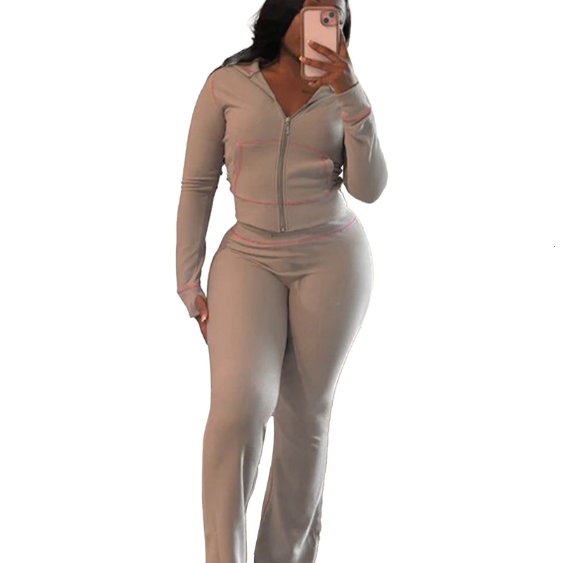 Womens Tracksuits Two Pieces Set Designer 2024 New Fashion Waffle Texture Fabric Shoulder Cuff Cap Micro Horn Casual Set 7 Colours