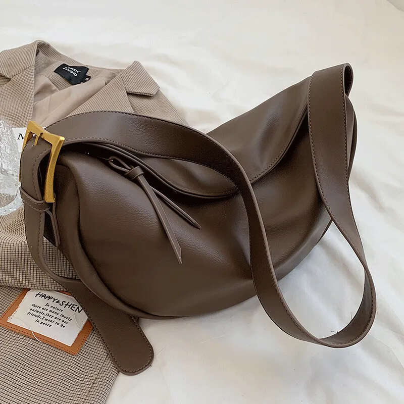 Crossbody for Women Large Capacity Handbags Solid Soft Shoulder Bags Female Casual Travel Hobos Bag Vintage Sac New