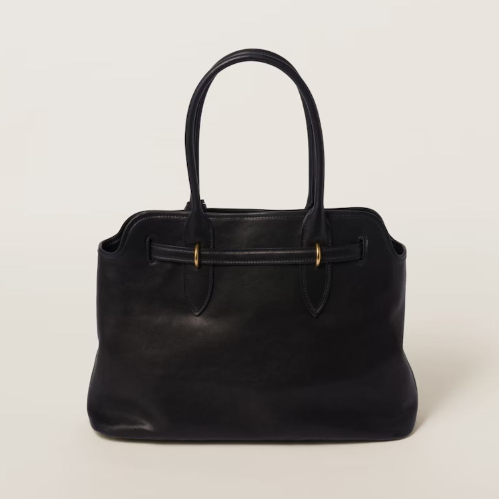 Womens Mens Aventure Nappa leather tote Vintage Designer shoulder city bag Fashion handbag Top handle black brown pochette crossbody brand clutch bags