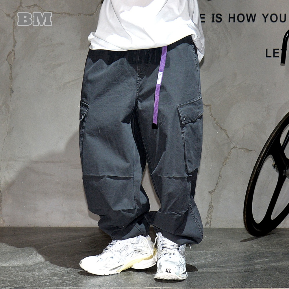American Fashion High Quality Cargo For Men Plus Size Streetwear Hip Hop Baggy Pants Japanese Haruku Casual Trousers