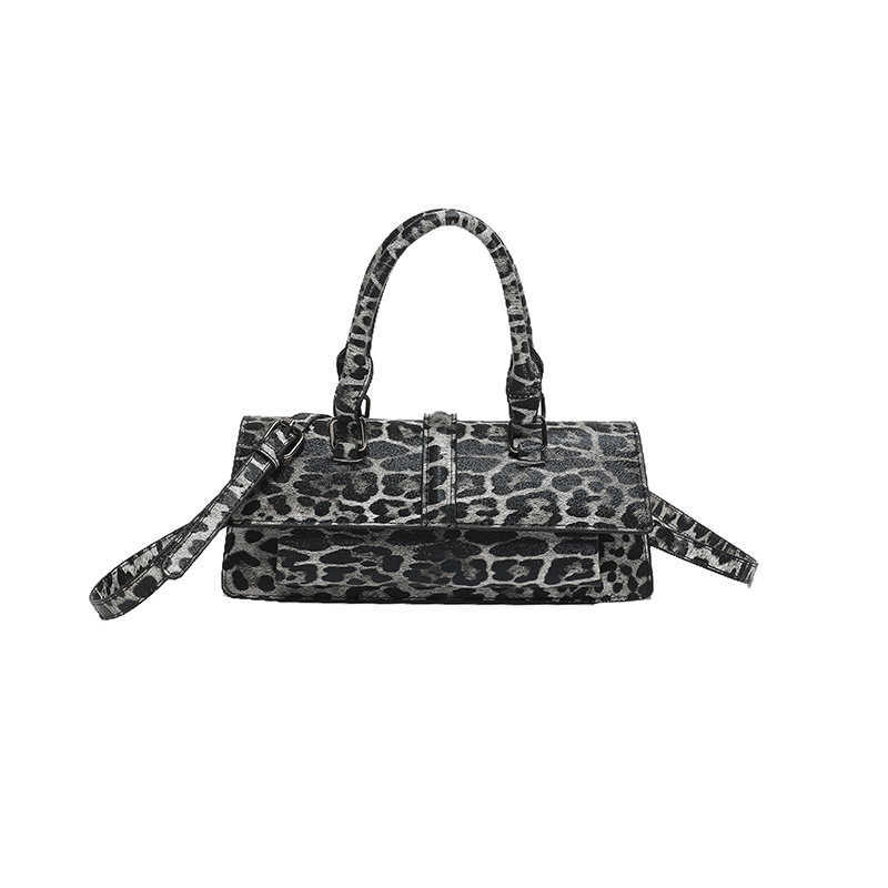 CMM Bags Crossbody Bag for Women New Bag Korean Fashion Leopard Pattern Crossbody Handheld Single Shoulder Small Square Bag Pu