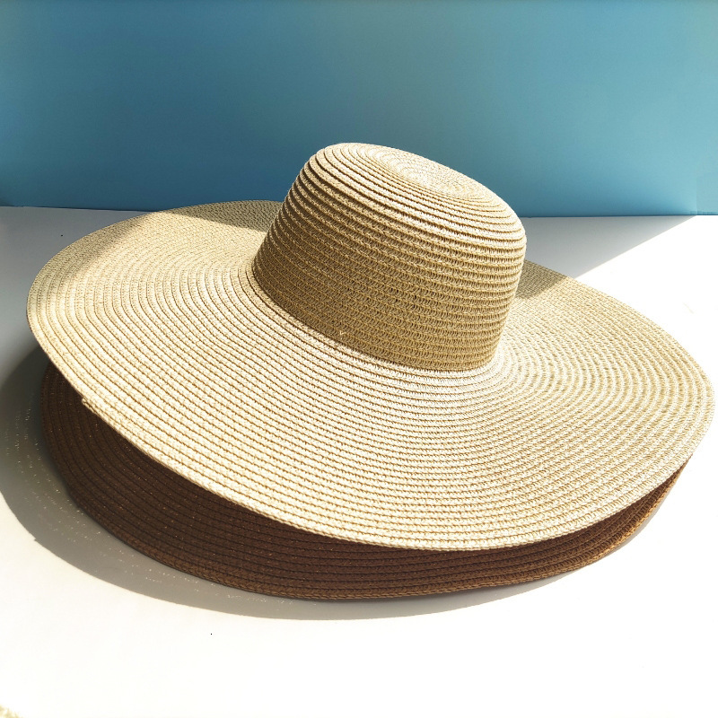14CM brimmed for women, sun shading beach dome straw hat, vacation hat