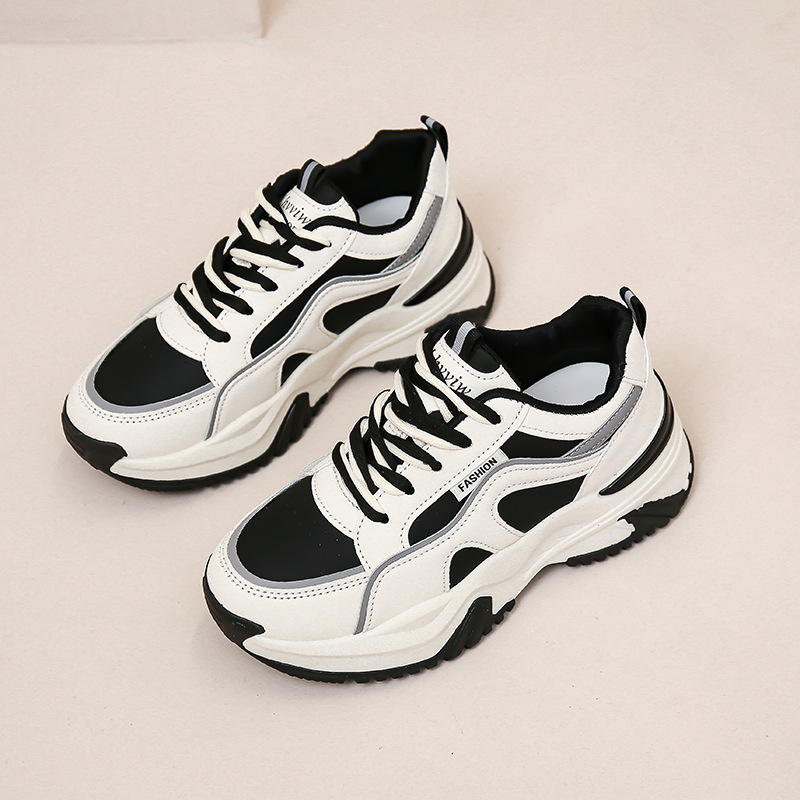 Shoes Women New Women's Single Shoes Sports Style All Casual Daddy Shoes Outdoor Women's Shoes Thick Sole Increase