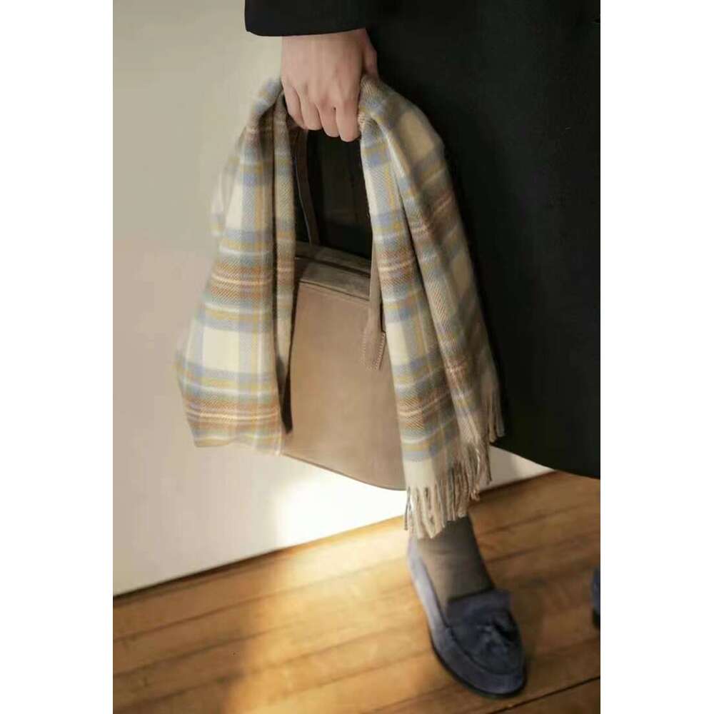 Korean Retro Simple Style Custom High Quality Suede Square Shoulder Bag Handbag Women Frosted Autumn Advanced Purse