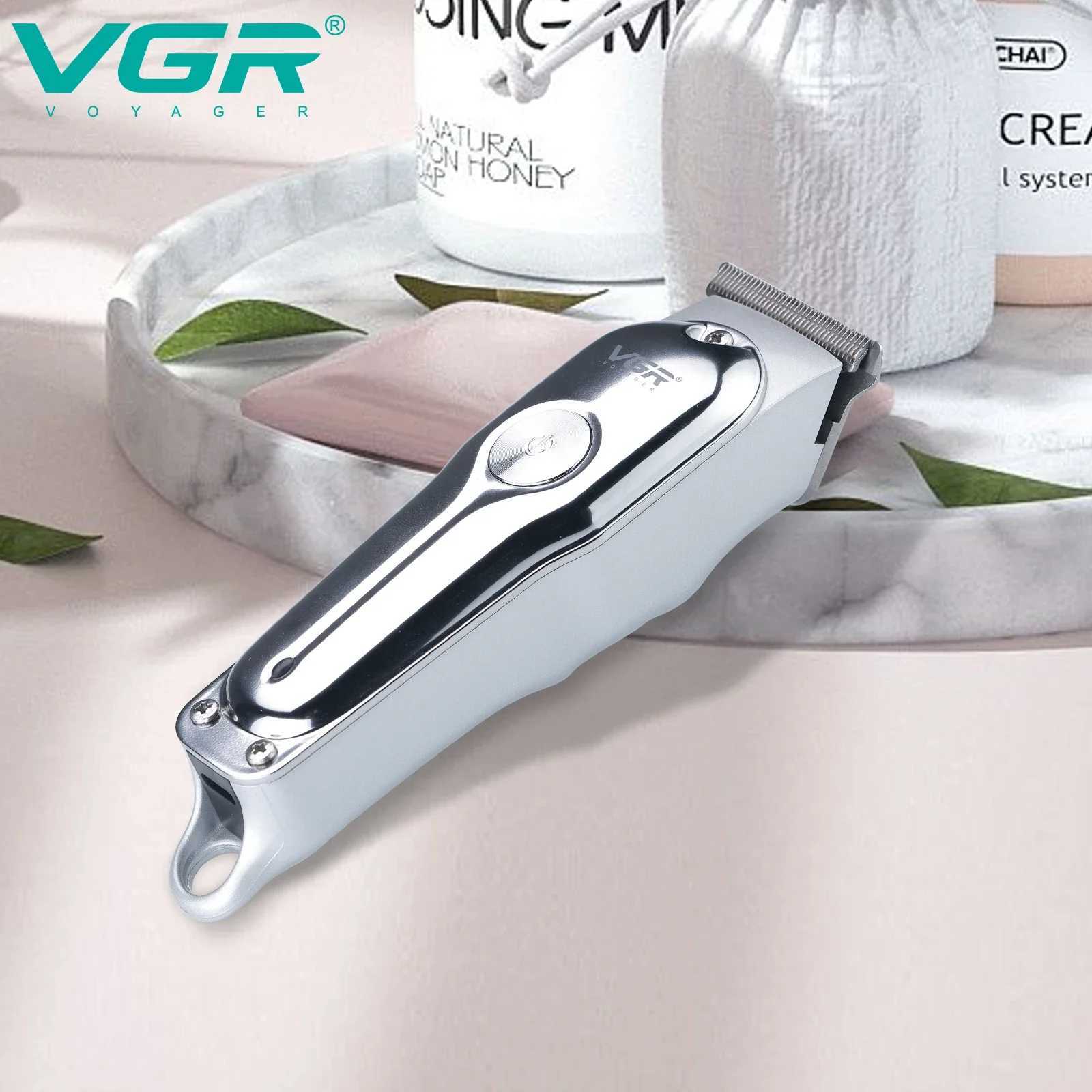 VGR Hair Clipper Rechargeable Hair Cutting Machine Cordless Hair Trimmer Electric Barber 0mm Cutting Blade Clipper for Men V-071 W241212