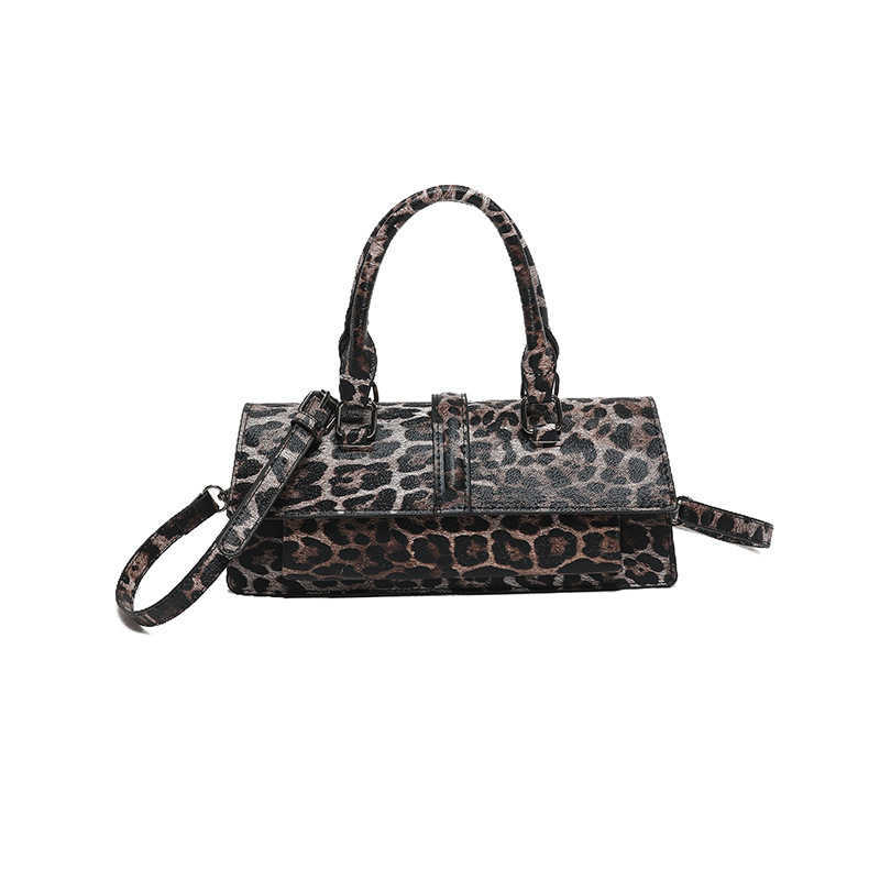 CMM Bags Crossbody Bag for Women New Bag Korean Fashion Leopard Pattern Crossbody Handheld Single Shoulder Small Square Bag Pu