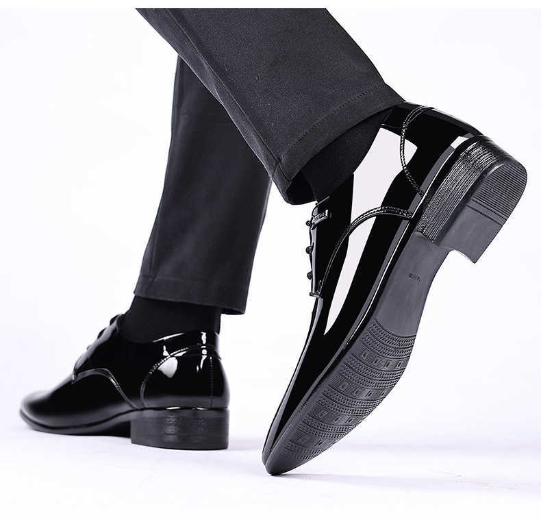 Men Dress Shoes Mens Business Leather Shoes Autumn Mens New Pointed Low Formal Matching Clutch Dressing Shoes 241009