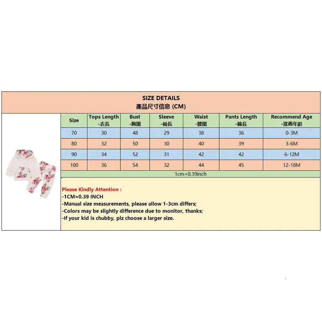 0-18 Months Toddler Baby Girl 3PCS Hooded Clothes Set Flowers Print Long Sleeve TopPantBowknot Headband Fashion Autumn Outfit 241028