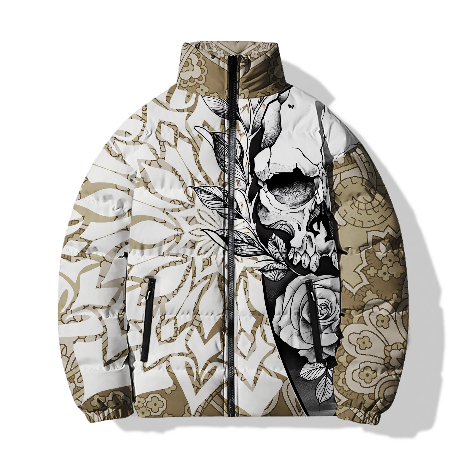 Skeleton Cold Jackets Skull Men's Clothing 2024 Warmth Sickle Parkas 3D Printing Sweatshirts Cool Decent Durable Male Coat