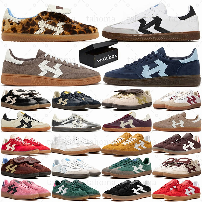 With box designers shoes for men women grey gum leopard print shoe platform sneakers black silver white metallic night navy pink dark green outdoor mens trainer 36-45