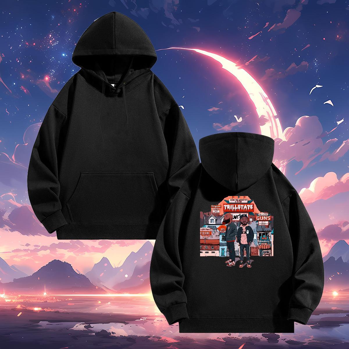 Fashion New Men Hoodie US Size Classic Hoodie Pullover Clothings Spring Autumn Thick Fleece Breathable