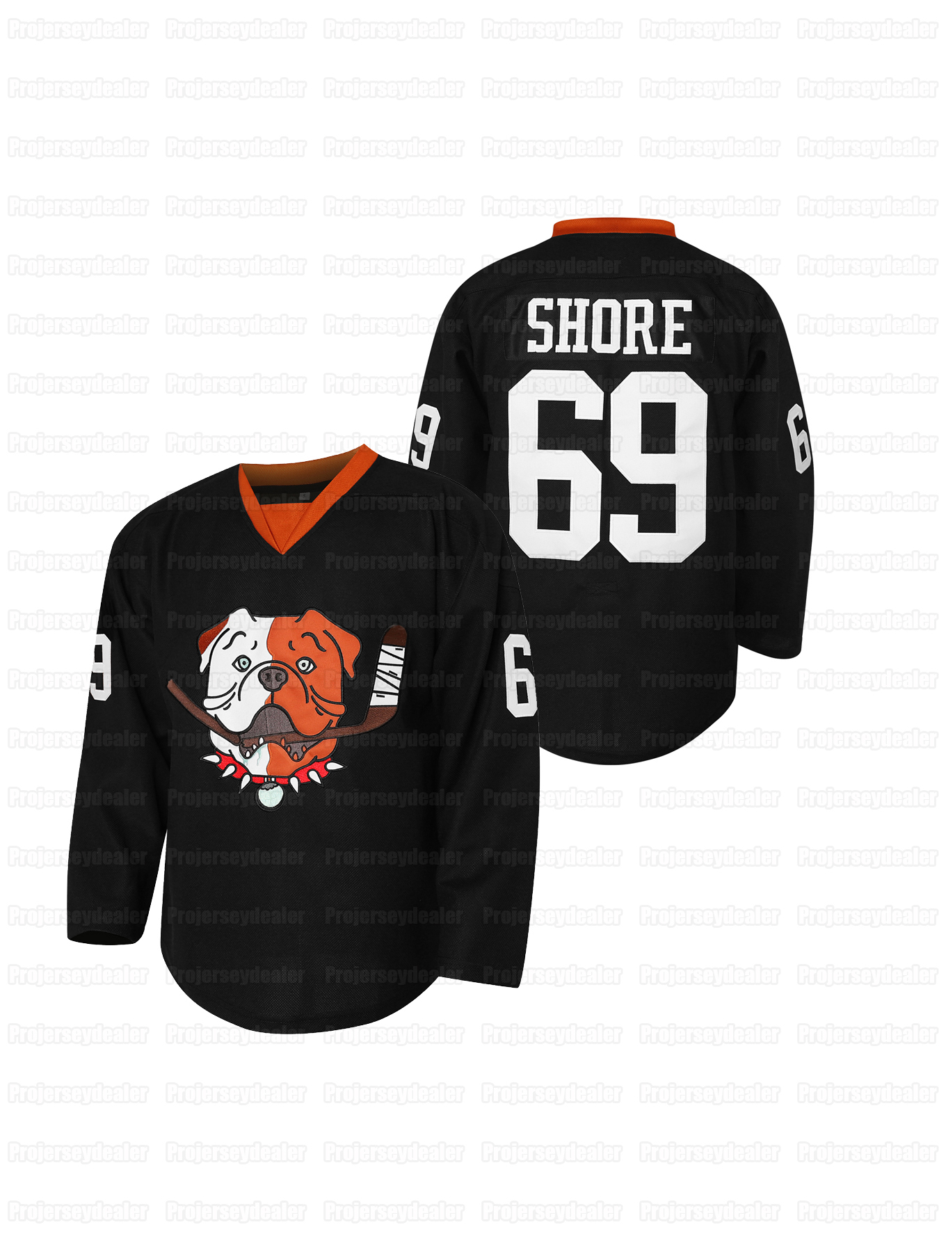 #69 Shoresy Sudbury Blueberry Hockey Stitched Name And Number Light Blue Red Black