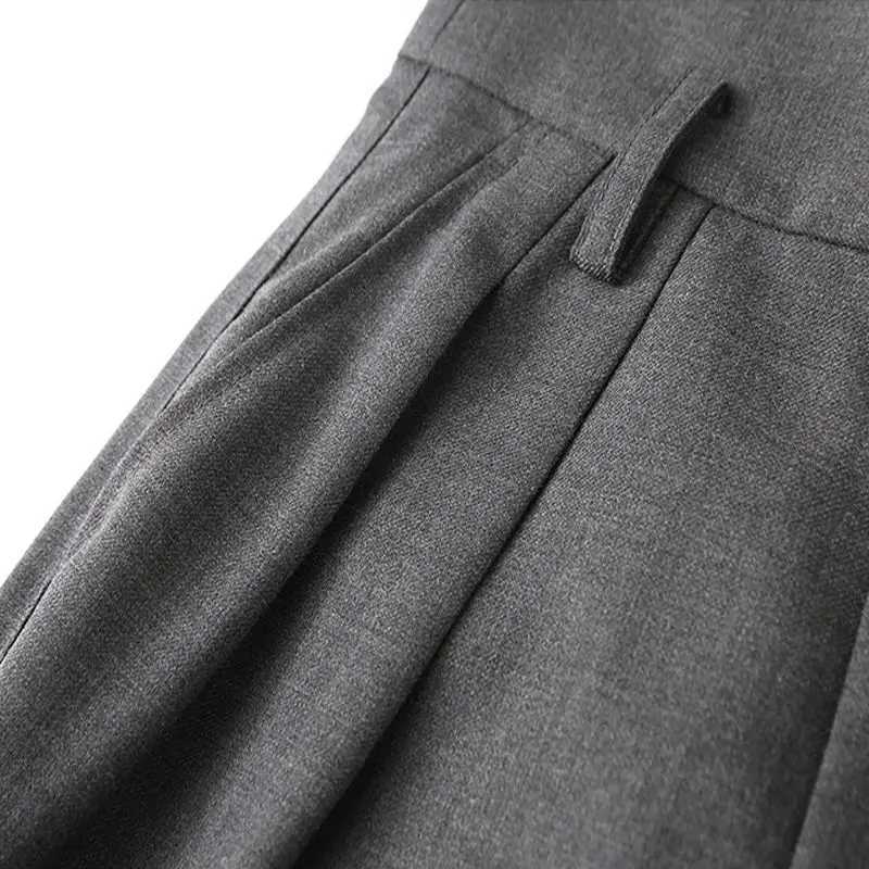 Loose High Waist Suit Pants Womens 2022 Spring And Autumn New Corset Overalls Temperament Casual Radish Harlan PantsX241028