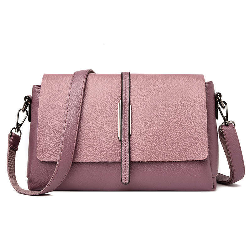 Solid 2025 color Cow Handbag Female Messenger Tote Sac High Quality Genuine Leather Women Crossbody Shoulder Bags