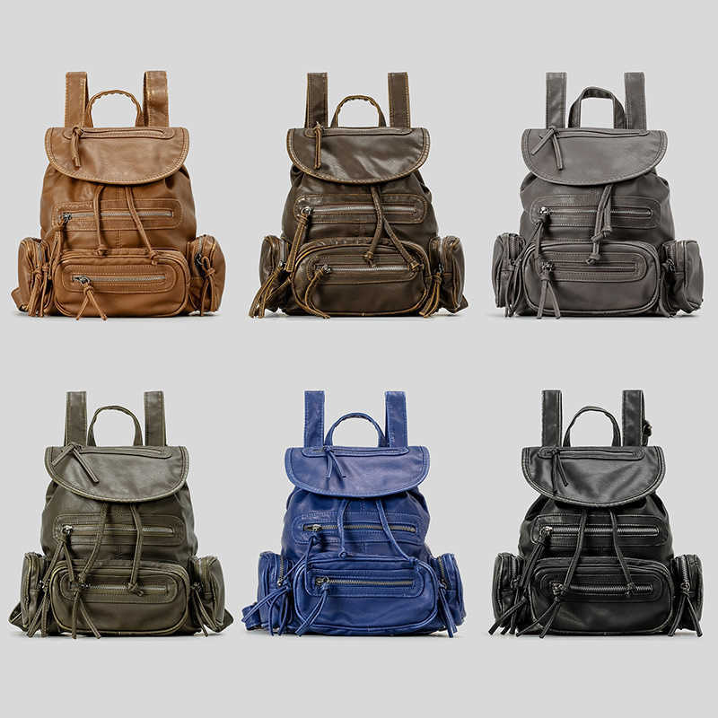 Used backpack design drawstring backpack spicy girl bag large capacity tote bag for women 241015