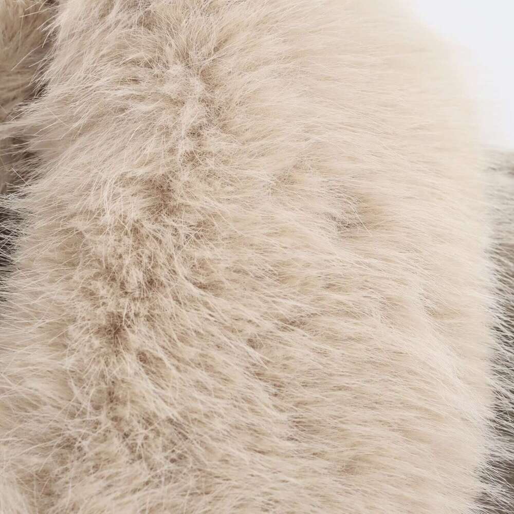 TRAFZA Women Fall Winter Faux Fur Collar Belted New 2024 Fashion Casual Stylish High Street Long Coat