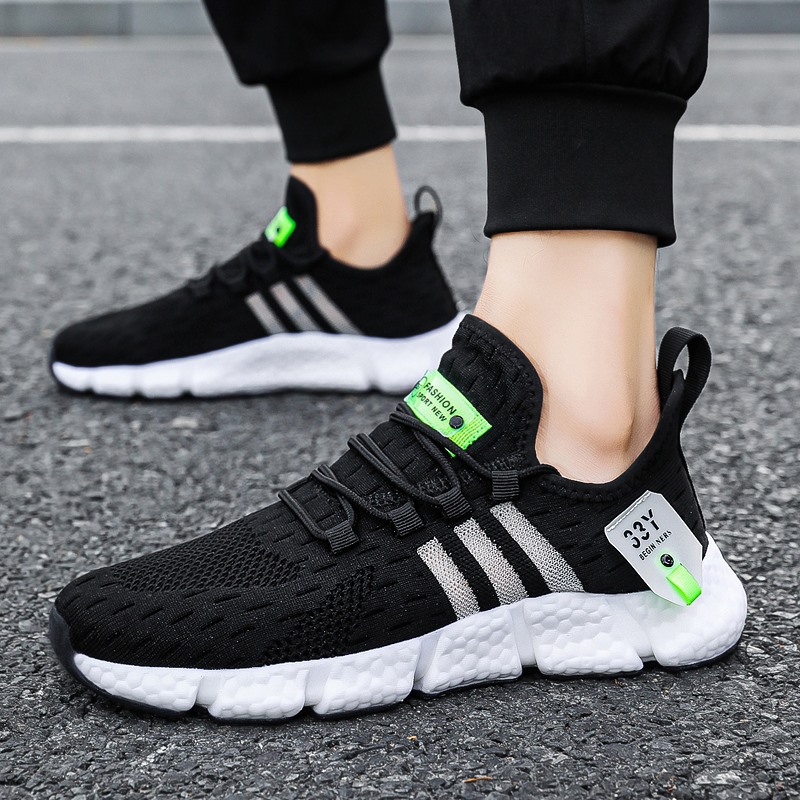 2024 summer mesh breathable running shoes men's and women's ultra light sports shoes couple's shoes