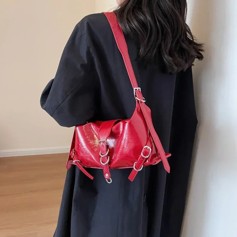 Fashion Simple Women Bags 2024 Autumn Soft Zipper Ladies Shoulder Bags Nylon Solid Versatile Womens Handbags 241025