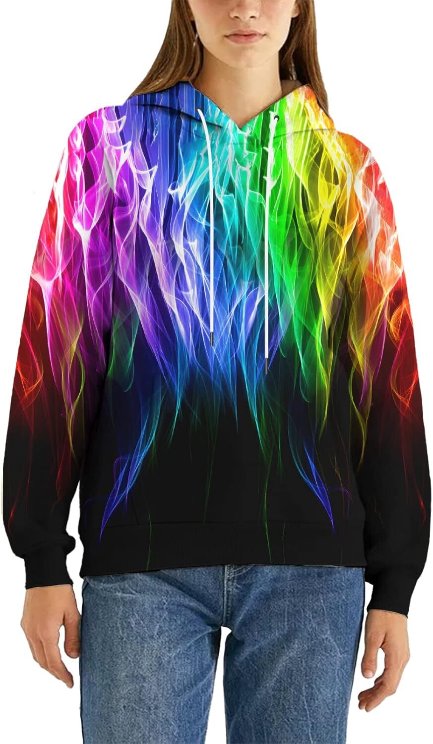 Hoodie for Mens Womens Unisex Graphic Hoodies 3D Warm Cool Design Print Colorful Hooded Sweatshirt for Men and Women Graphic casual