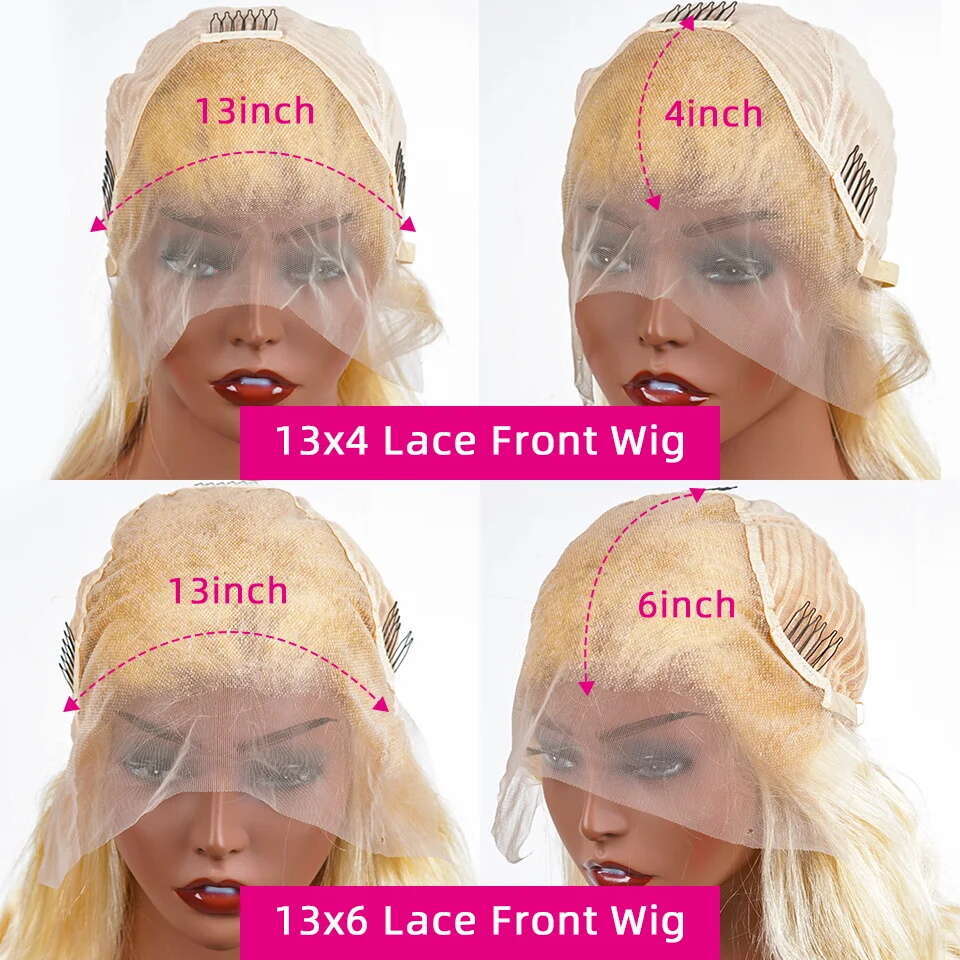 x Blonde BOB Ombre Lace Fornt Wig Short Straight Bob Braizilian Human Hair Wigs Transparent Frontal Preplucked