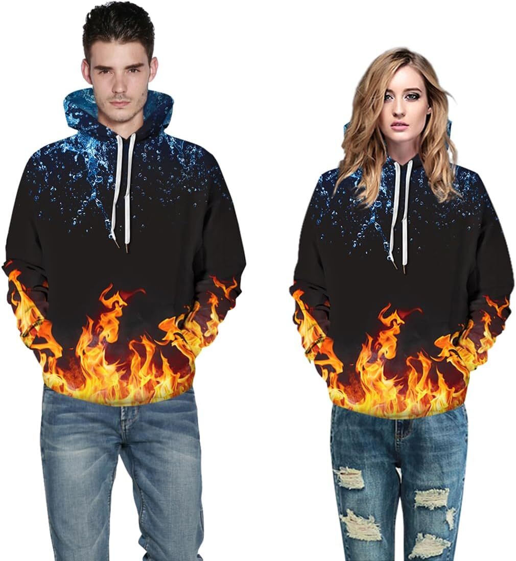 Hoodie for Mens Womens Mens Hoodie 3D Printed Sweatshirt Cool Outfits With Pockets Graphic Hoodies sweatshirt Pullover Long Sleeve Warm and casual