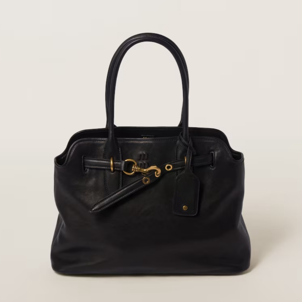 Womens Mens Aventure Nappa leather tote Vintage Designer shoulder city bag Fashion handbag Top handle black brown pochette crossbody brand clutch bags
