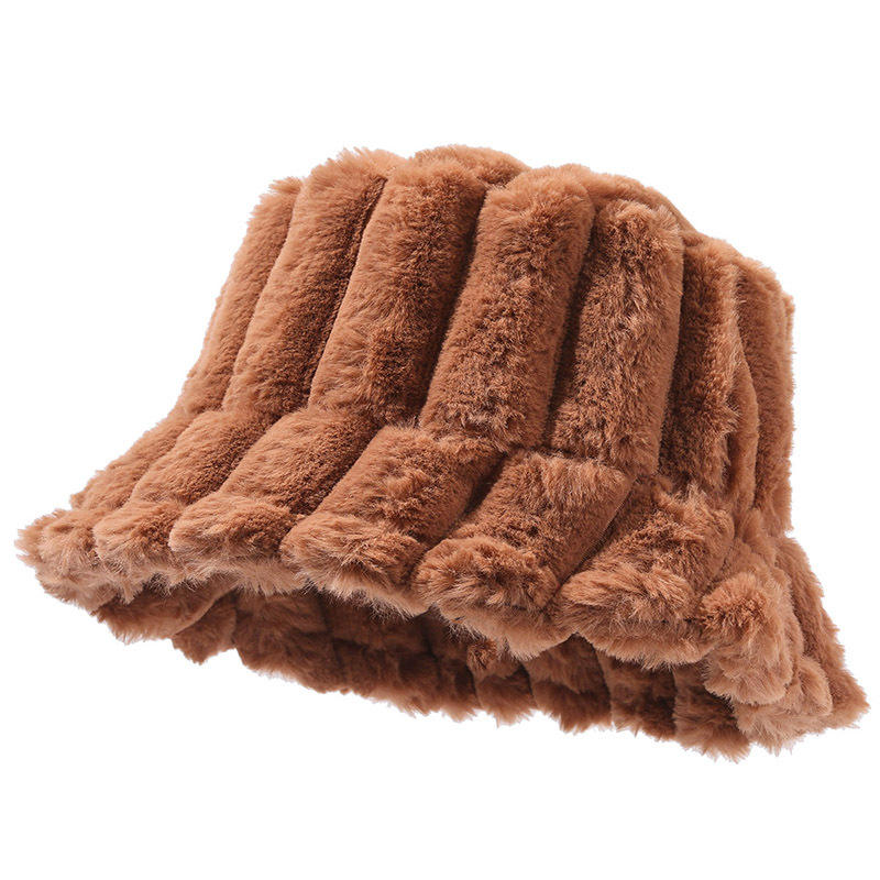 color custom personal logo wholesale colorful soft faux fur bucket hats This product is a customized product. Please consult customer service before p