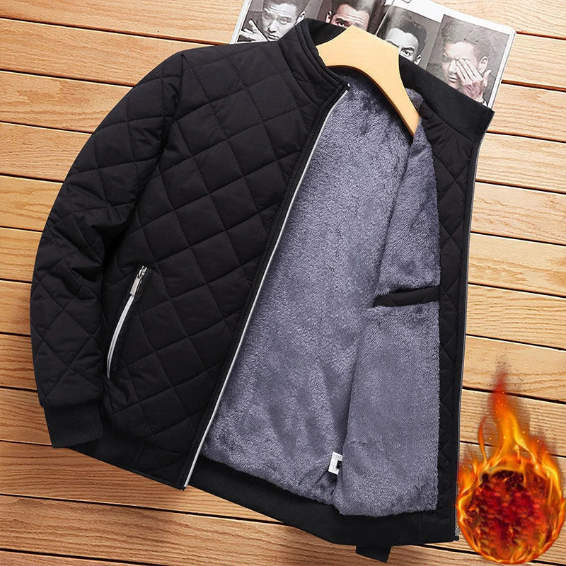 DIMUSI Winter Mens Warm Jacket Fashion Men Thermal Parkas Coats Casual Classic Outwear Fleece Windbreaker Jackets Clothing 241024