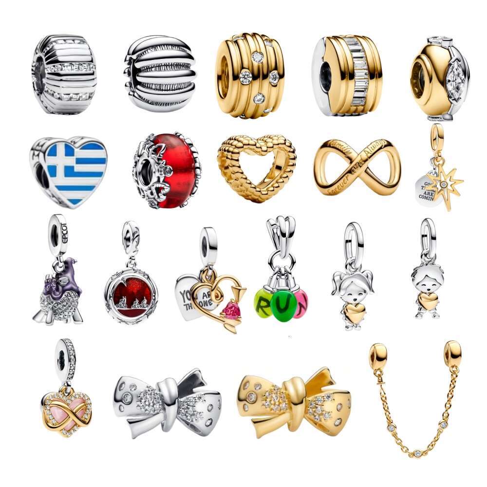 New Christmas Santa Charm Sterling Silver Spinning Carousel Angel Dangle charms beads Fit Bracelet DIY making