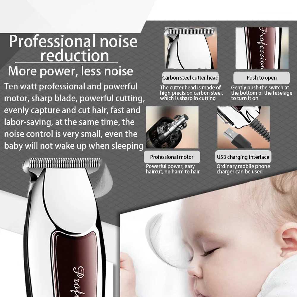 Rechargeable cordless trimmer for mens beauty professional electric hair clipper W241212