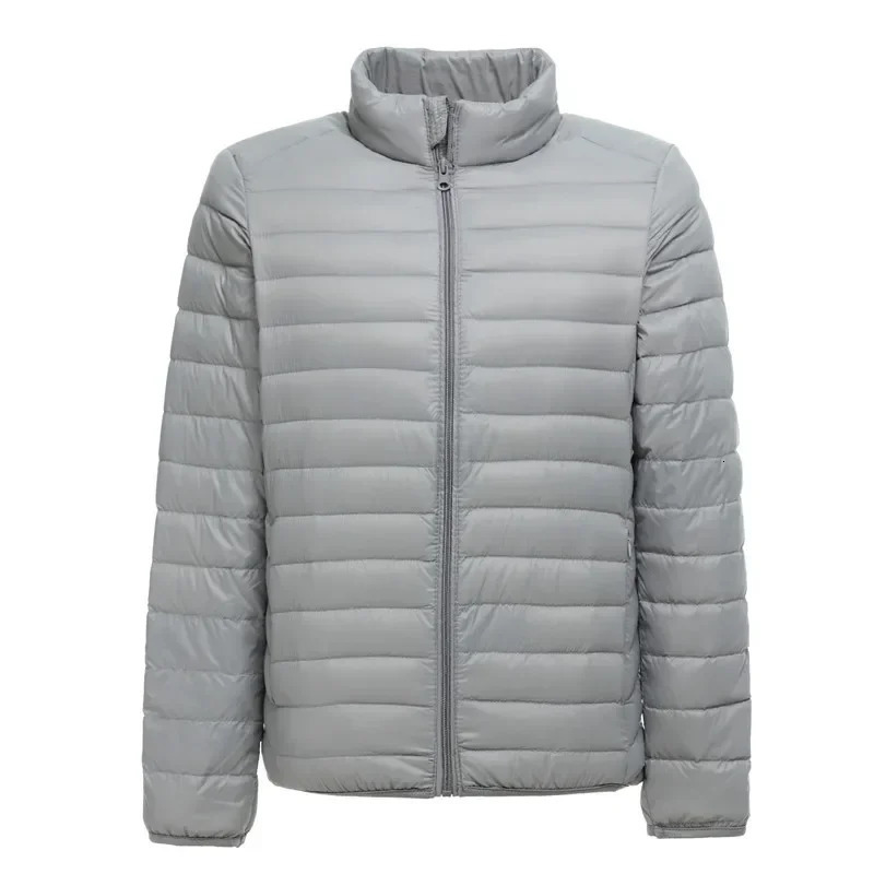 Mens Lightweight WaterResistant Packable Puffer Jacket 2023 Arrivals Autumn Winter Male Fashion Stand Collar Down Coats 241024