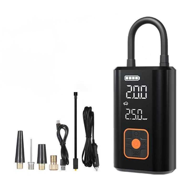 Inflatable Pump Tire Inflator Portable Air CompressorAir Pump for Car Tires 150PSI Car Accessories Mini Cordless Tire Inflator Smart Pump z241028