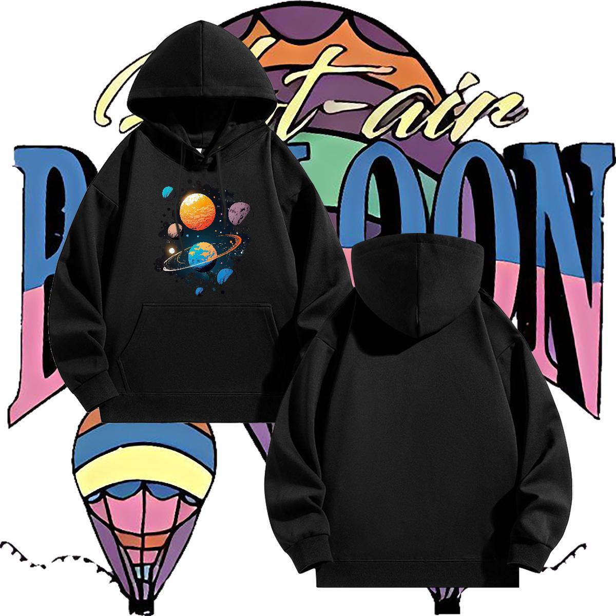 Factory Direct Hoodie Hip Hop Unisex Men Tops Hoodie Hooded Collar Cartoon Printing S-3XL Hoody Tech Fleece