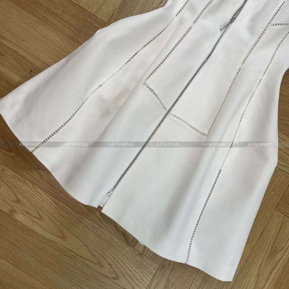 Women Slim Burned Wer Hollow Out Embroidery Sleeveless Vest Mini Dress