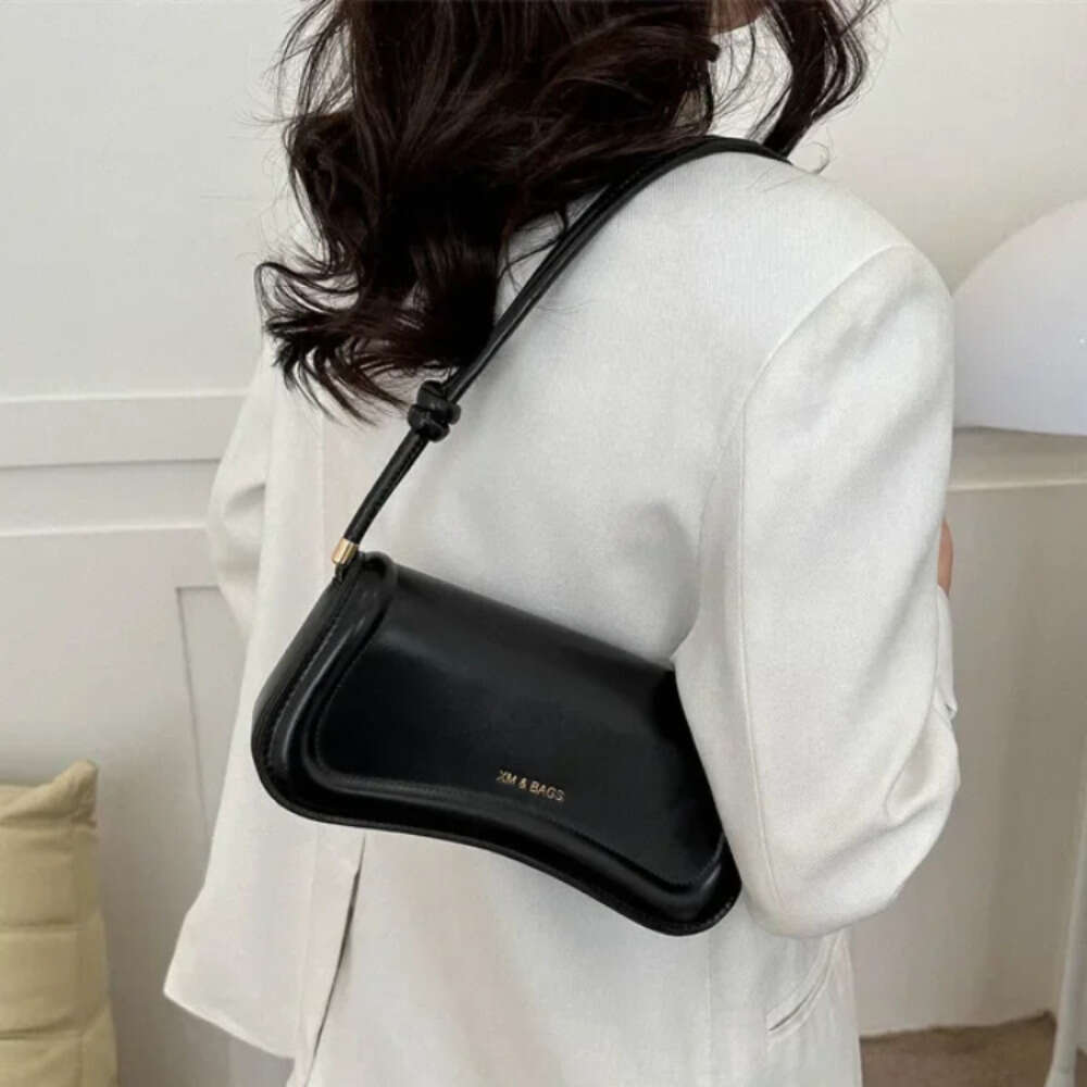 Shoulder Ladies Crossbody PU Leather Women Underarm Solid Color Small Top-handle Bags Purse Female Daily Handbags