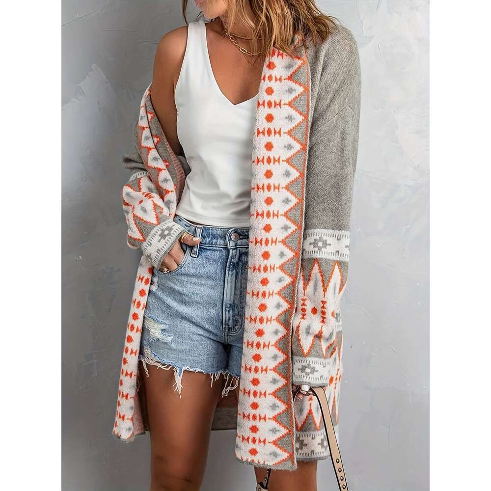Miyouj Women's Knitted Top Coat Pattern Cardigan Long Sleeve Sweater Colorful Casual 2025 Sweaters New Style Outerwear Tops