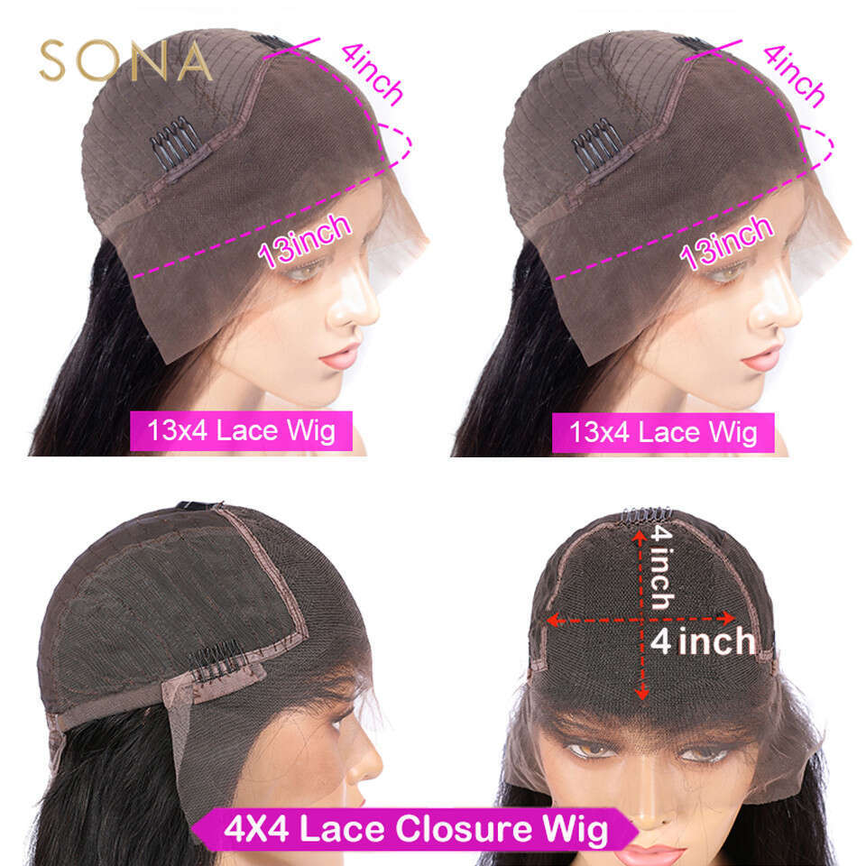 x HD Transparent Lace Frontal Wig Pre Plucked Ombre Honey Blonde Front Wigs Colored Human Hair with Brown Root