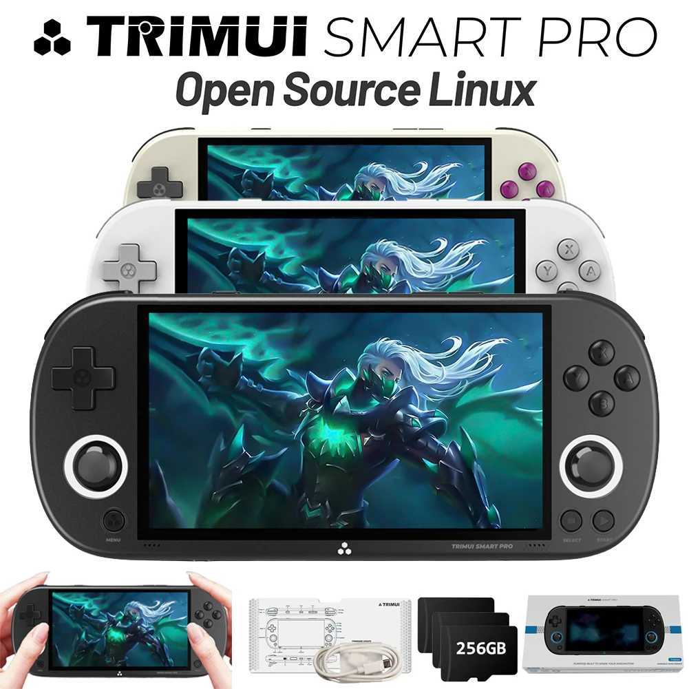 TRIMUI Smart Pro Retro Handheld Game Console 4.96-inch IPS Sn Linux System RGB Lighting Joystick Video Game Console 30000+ Y241029