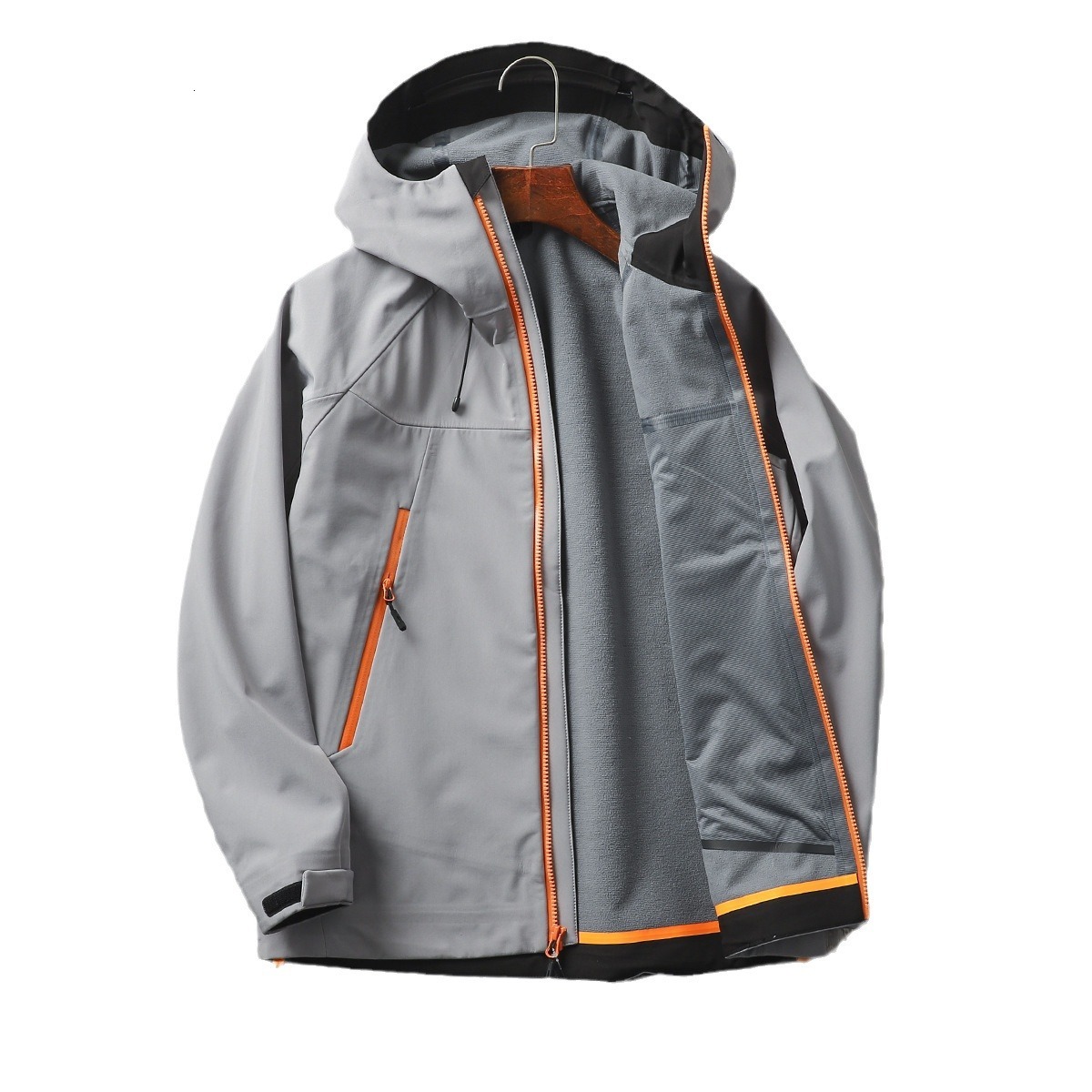 2024 new designer's same rocket main push cabinet 3K+outdoor windproof and waterproof hooded soft shell assault suit
