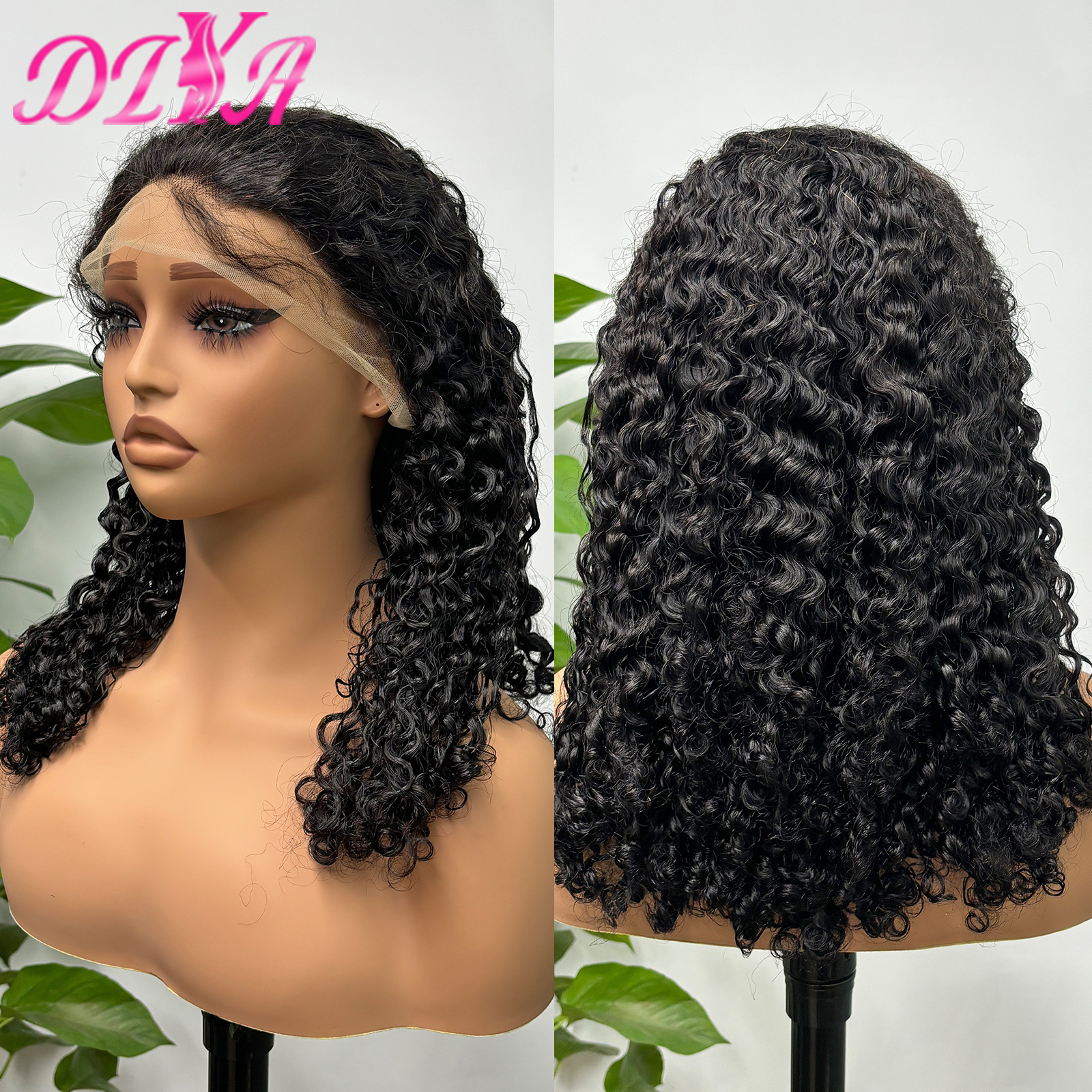 250% Density Burmese Bob Human Wigs for Women 12A Double Drawn Virgin Hair 13x4 Frontal HD Lace Curly Wave Wig